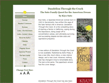 Tablet Screenshot of dandelionthroughthecrack.com